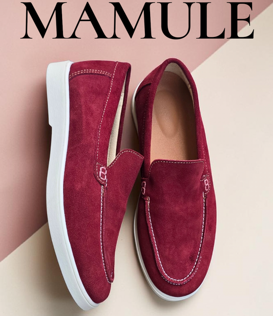 loafers Burgundy Cuir Daim