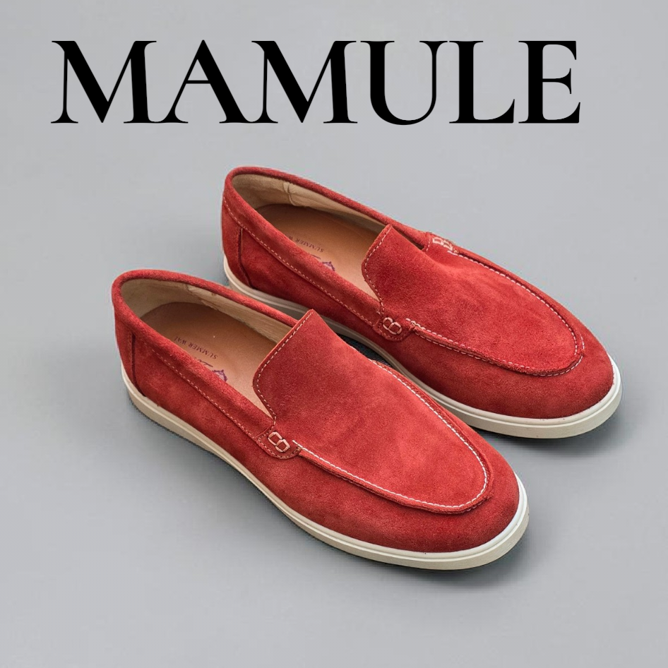 Loafers Terracotta Cuir Daim