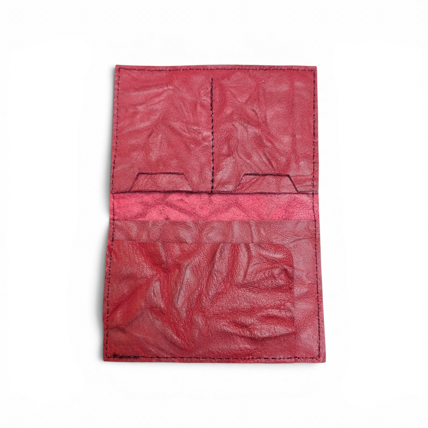 Porte-cartes Froissé Framboise