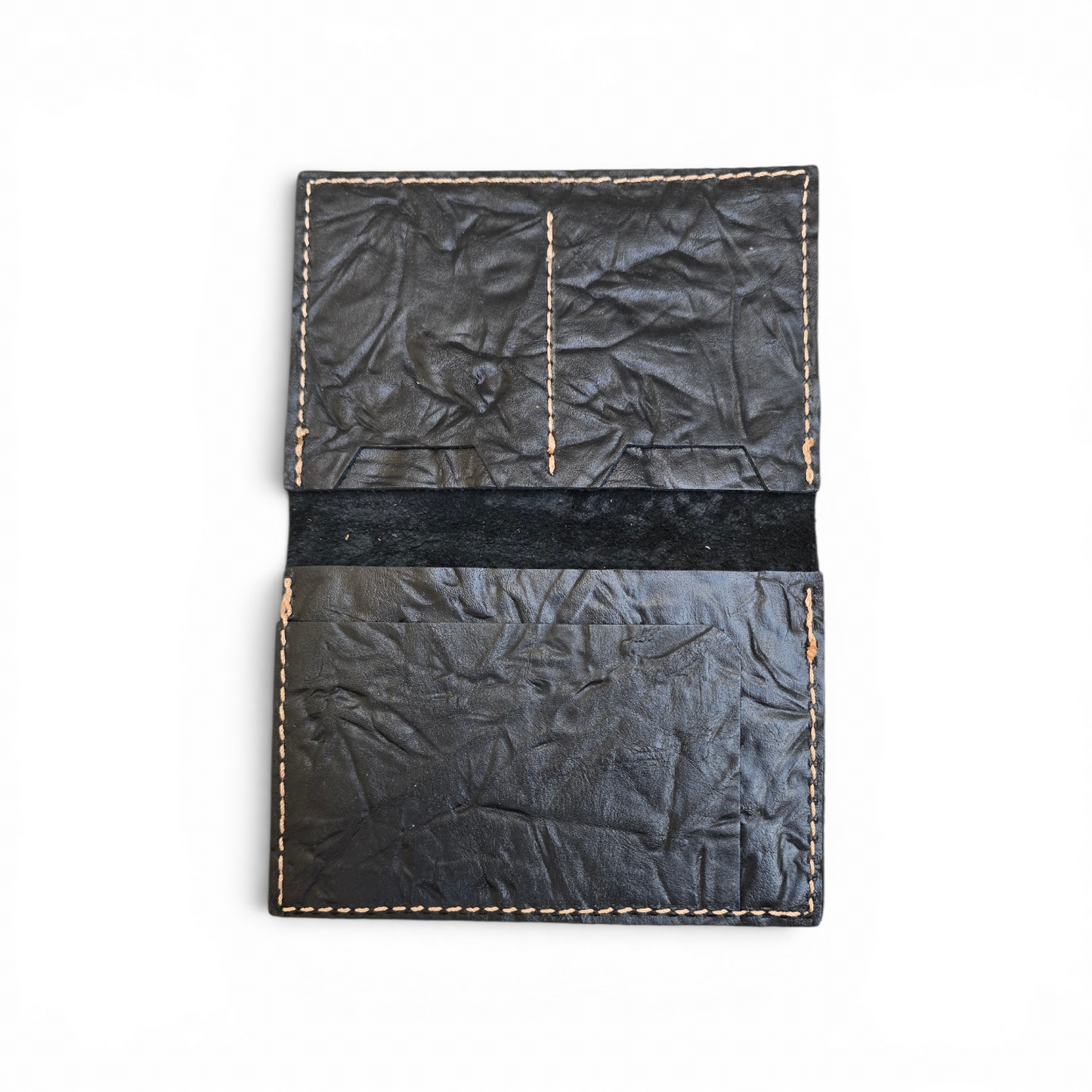 Porte-cartes Froissé Noir
