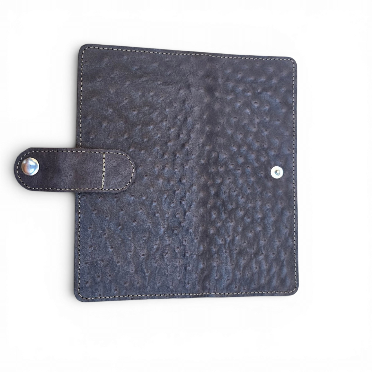 Pochette Autruche Ardoise