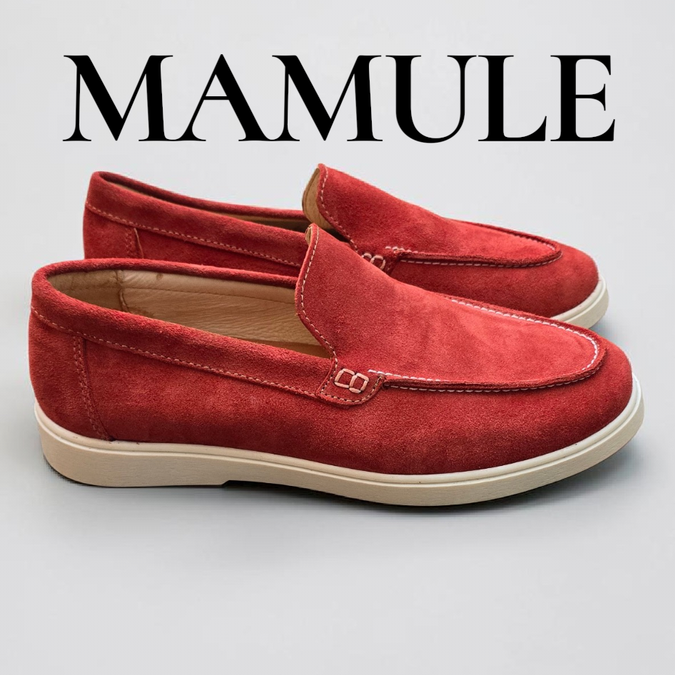 Loafers Terracotta Cuir Daim