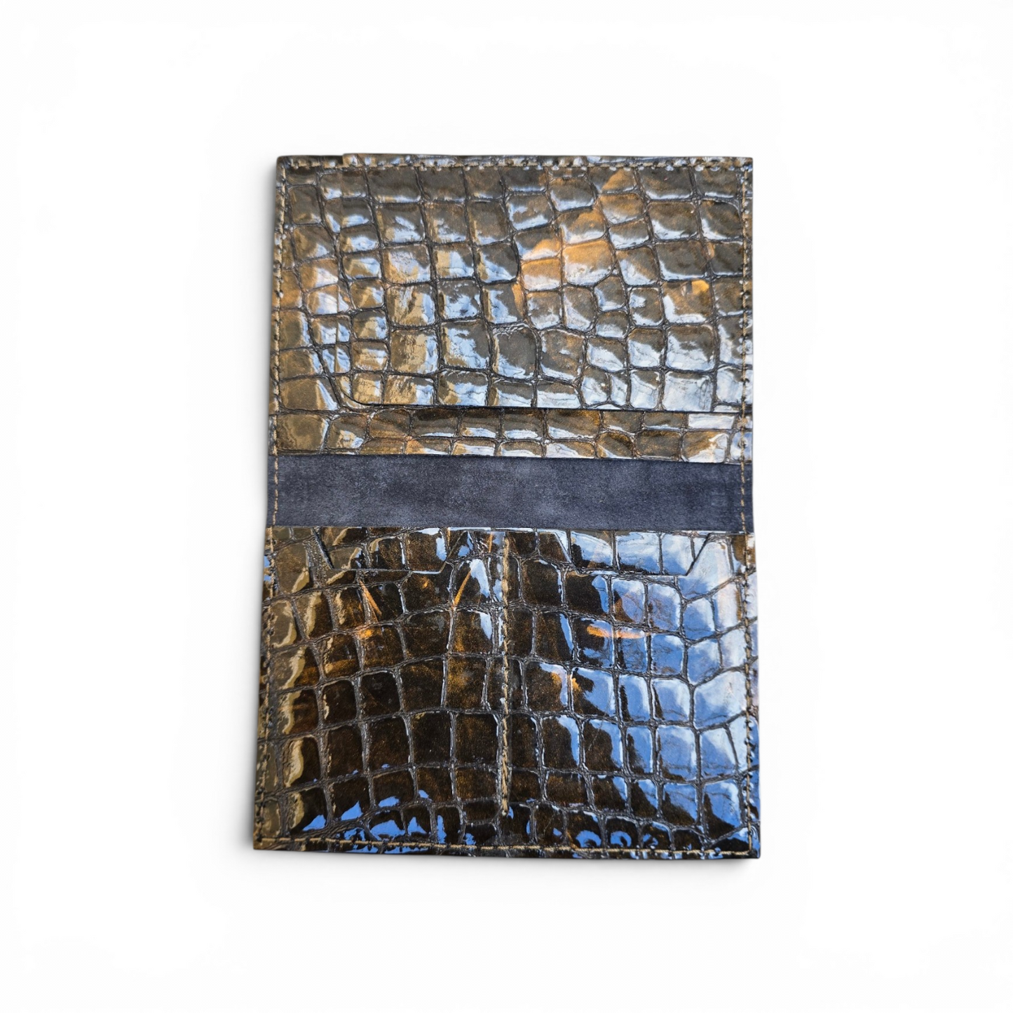 Porte-cartes Croco Kaki