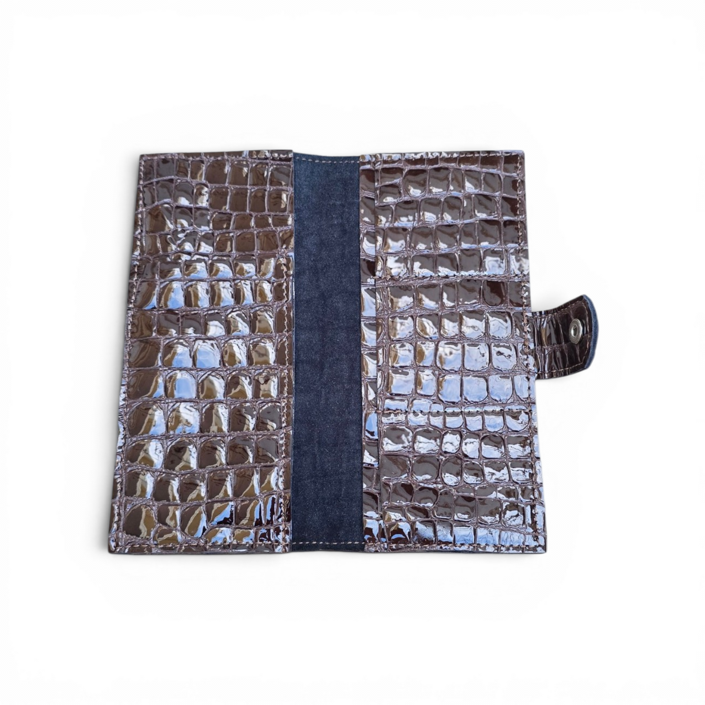 Pochette Croco Cacao