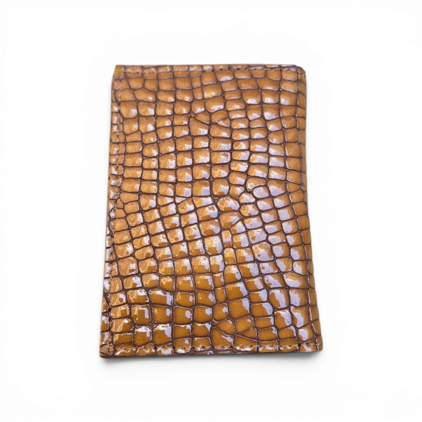 Porte-cartes Croco Ambre