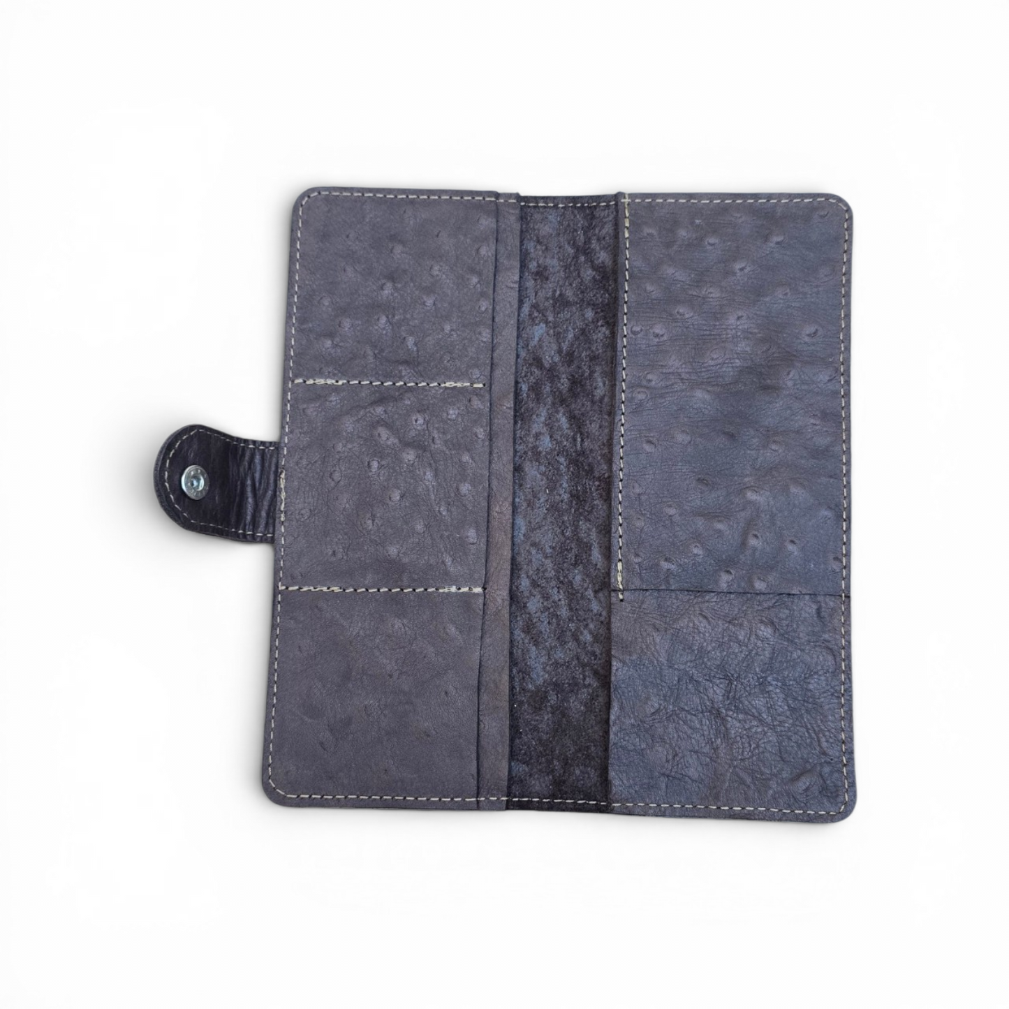 Pochette Autruche Ardoise