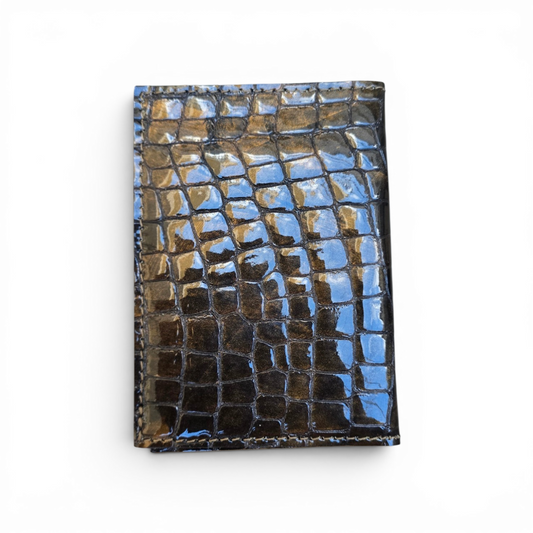 Porte-cartes Croco Kaki