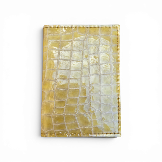 Porte-cartes Croco Jaune