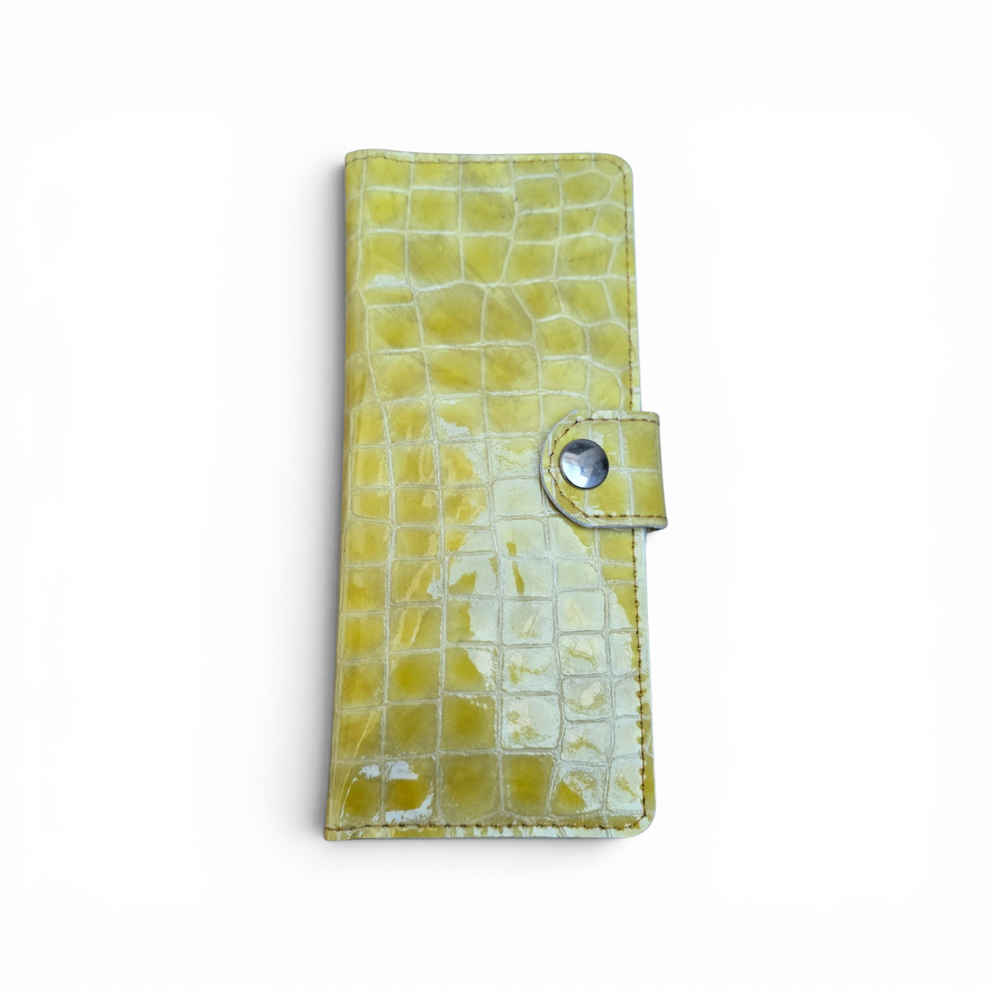 Pochette Croco Safran