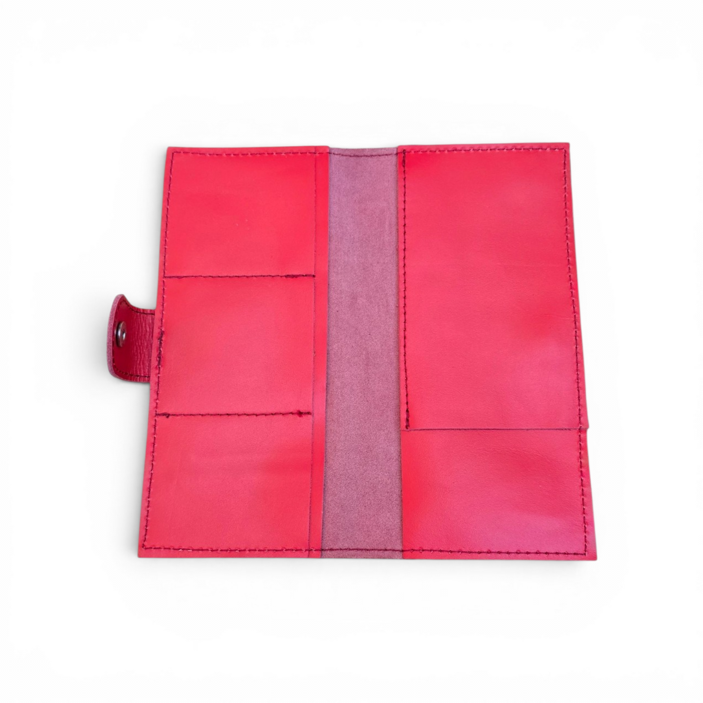 Pochette Cuir Framboise