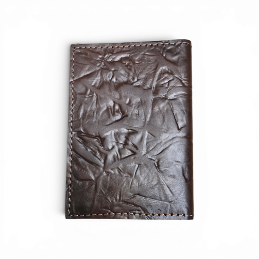 Porte-cartes Froissé Chocolat