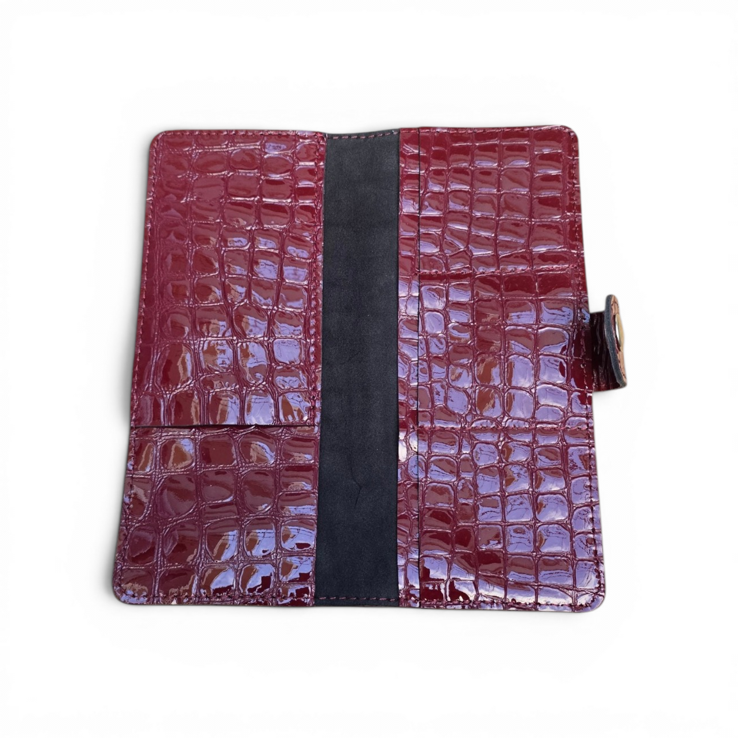 Pochette Croco Bordeaux