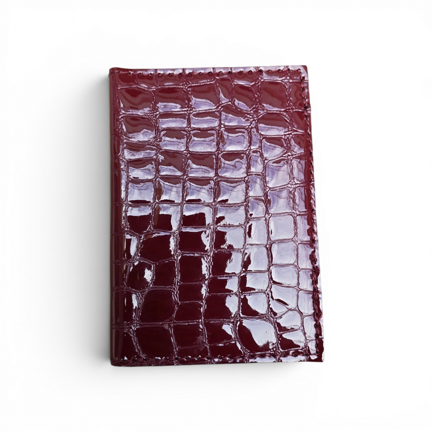 Porte-cartes Croco Bordeaux