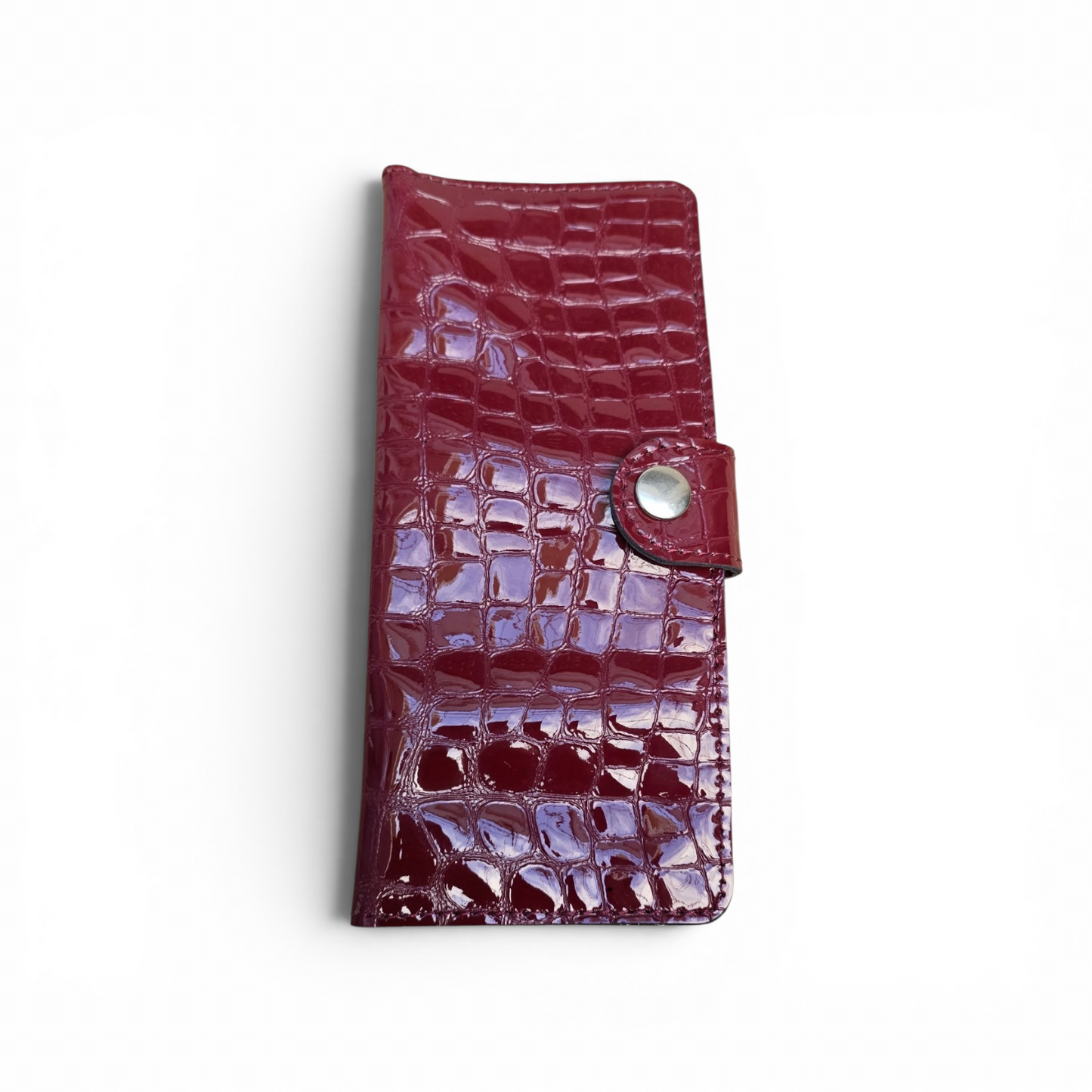 Pochette Croco Bordeaux