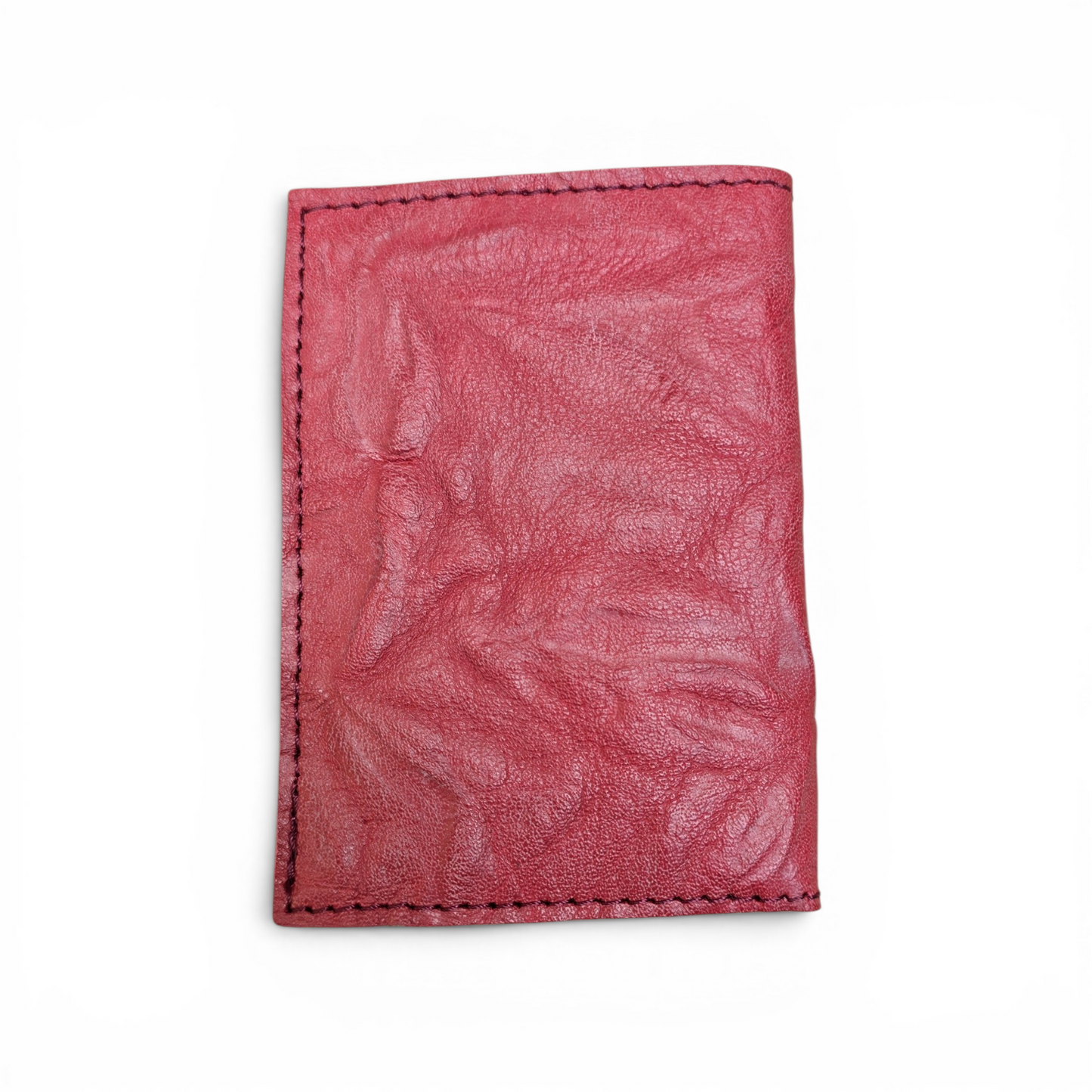Porte-cartes Froissé Framboise