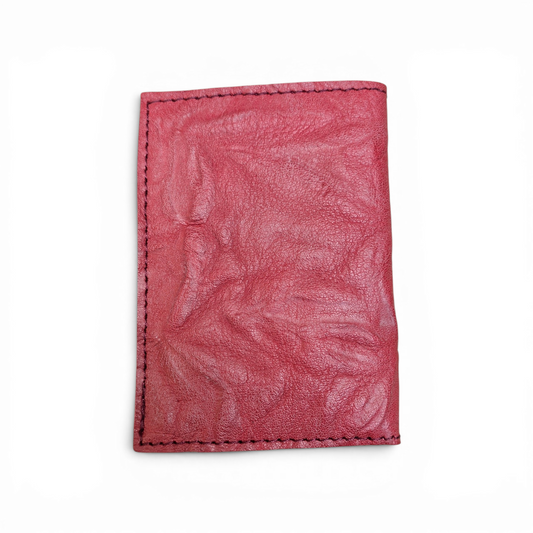 Porte-cartes Froissé Framboise