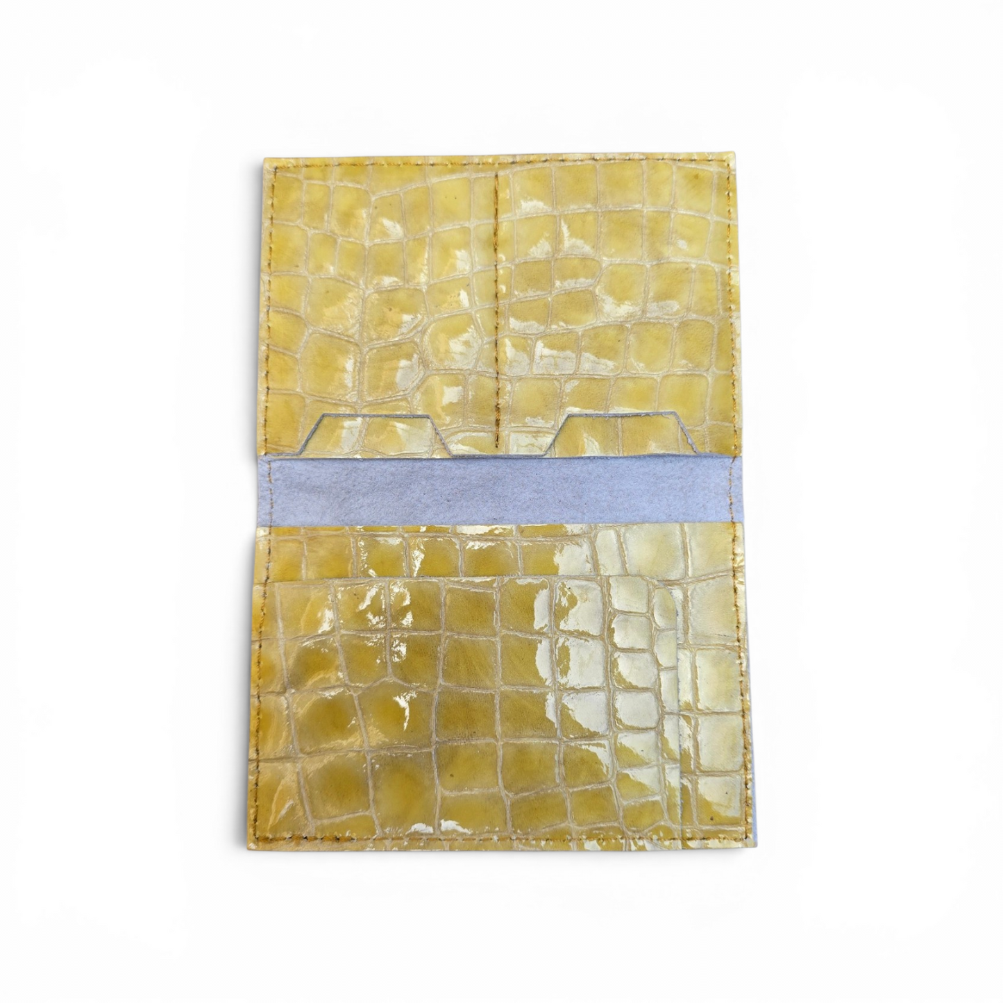 Porte-cartes Croco Jaune