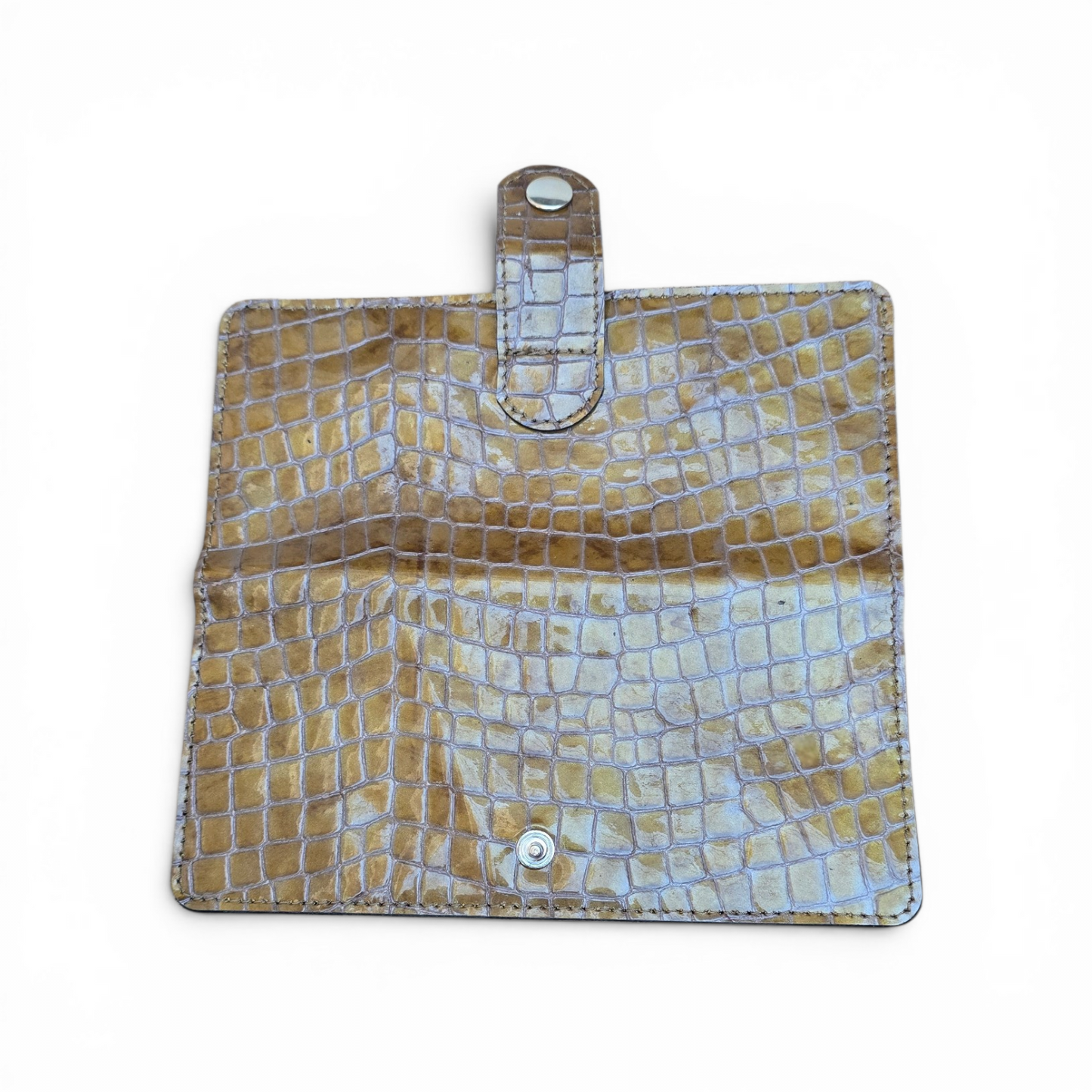 Pochette Croco Ambre