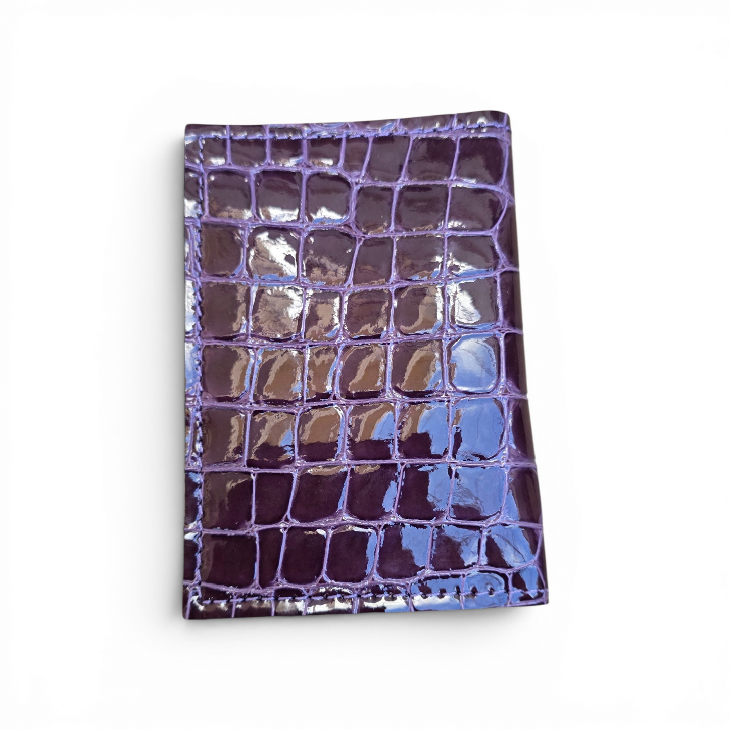 Porte-cartes Croco Améthyste