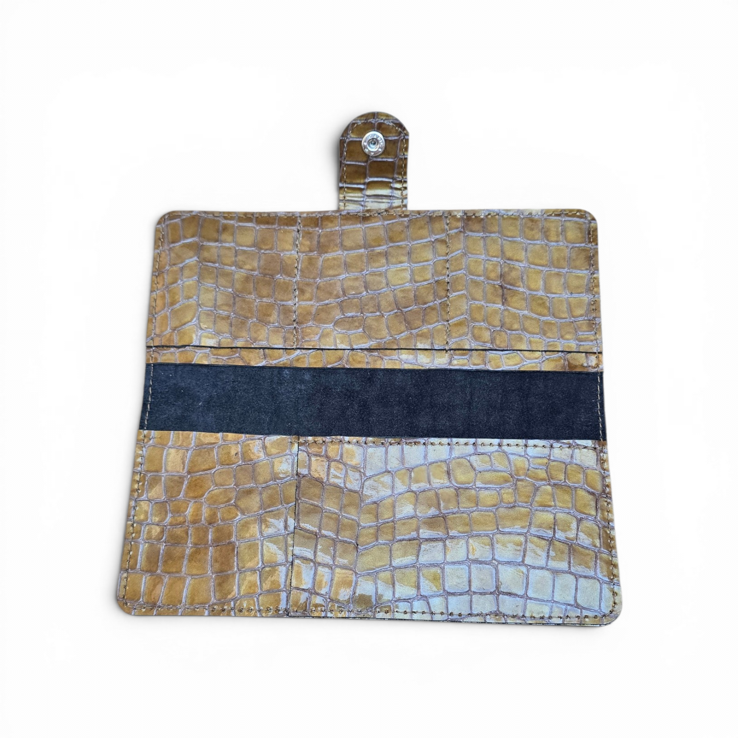 Pochette Croco Ambre