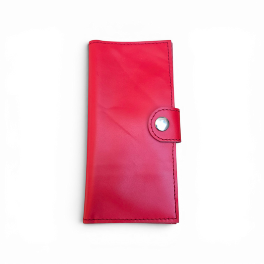 Pochette Cuir Framboise