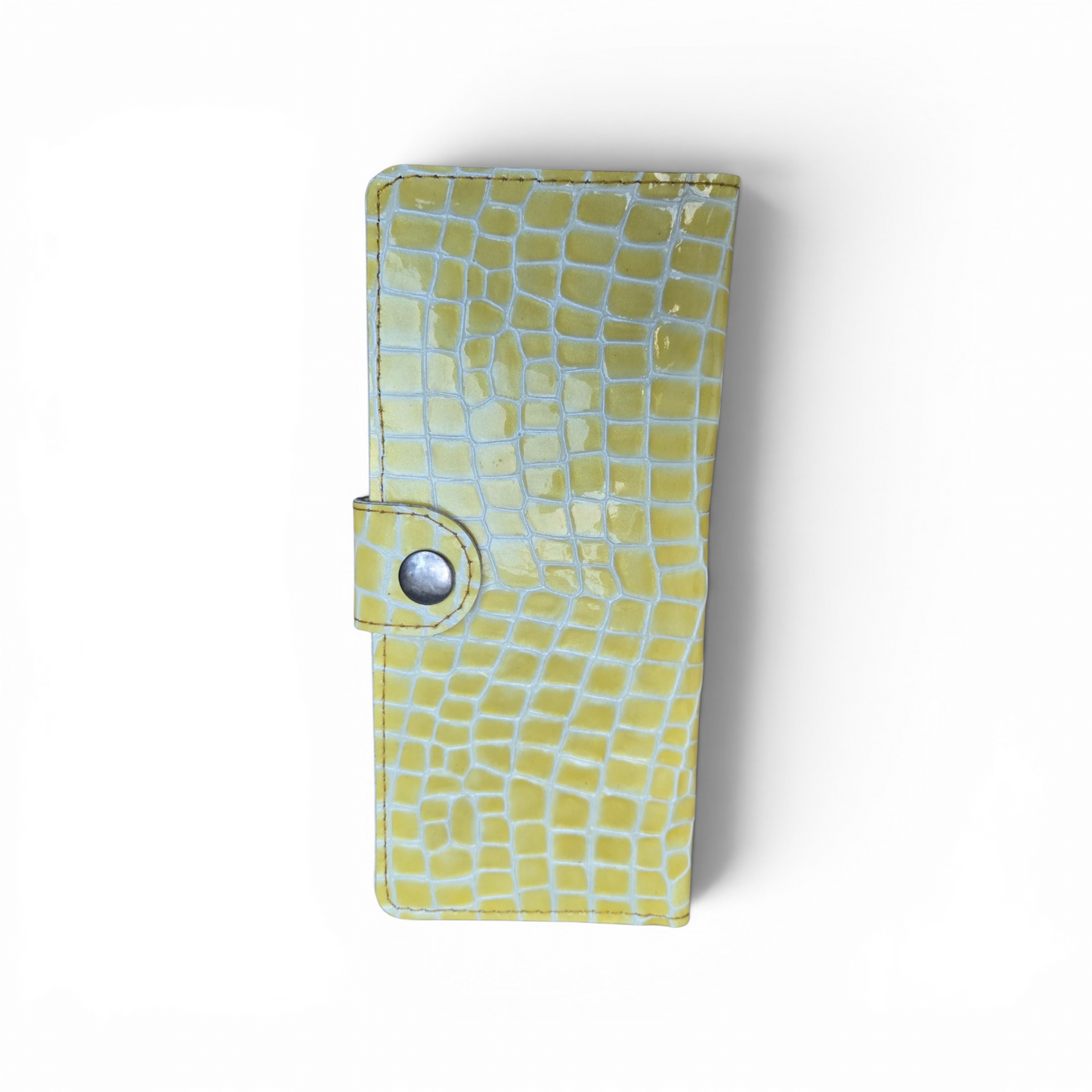 Pochette Croco Jaune