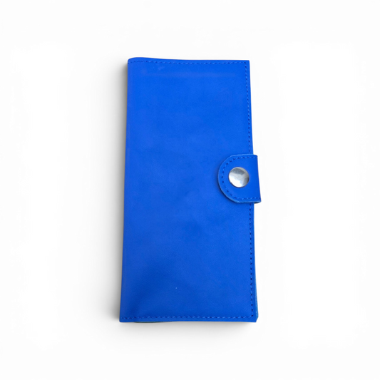 Pochette Cuir Cobalt