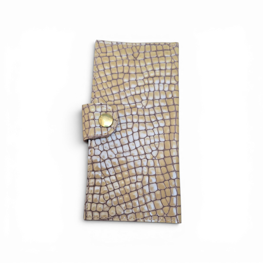 Pochette Croco Sable