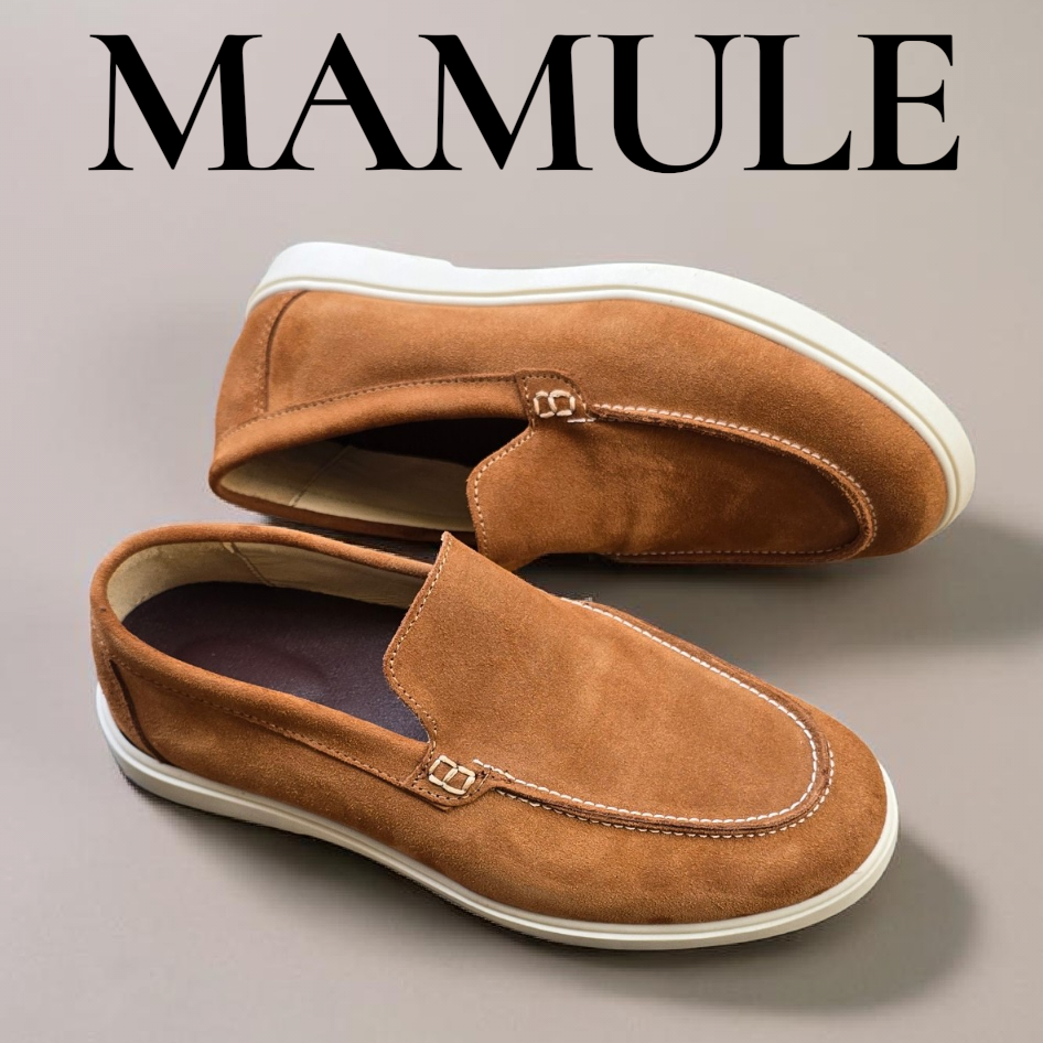 Loafers Havane Cuir Daim