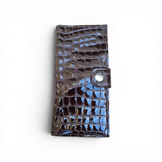 Pochette Croco Cacao
