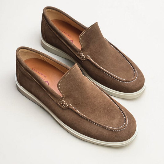 Loafers Noisette Cuir Daim